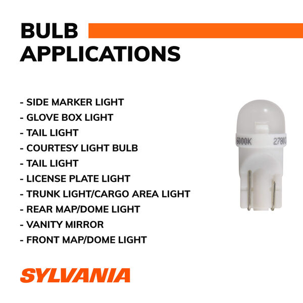 SYLVANIA 194 WHITE SYL LED Mini Bulb, 1 Pack, , hi-res